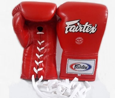 Fairtex Boxing Gloves lace up Pro Competition Gloves