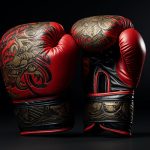 What is the average weight of official boxing gloves?