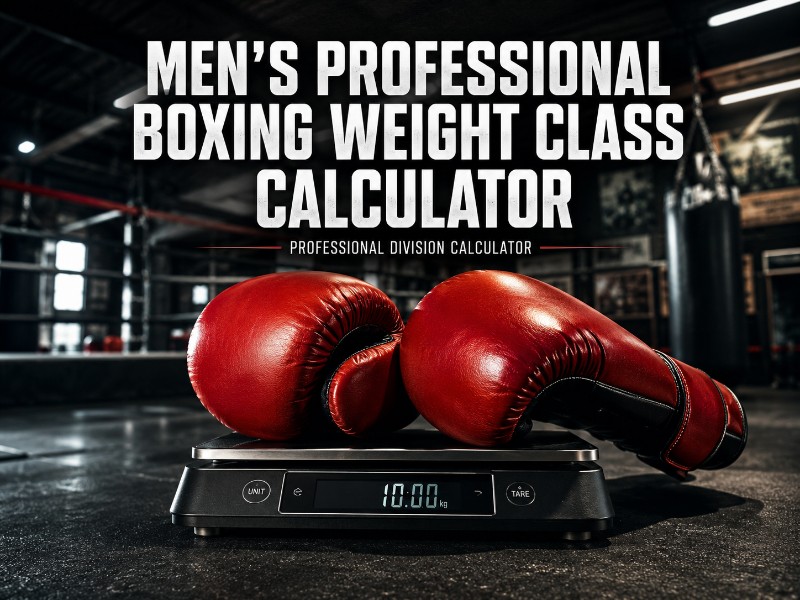 Men’s Professional Boxing Weight Class Calculator